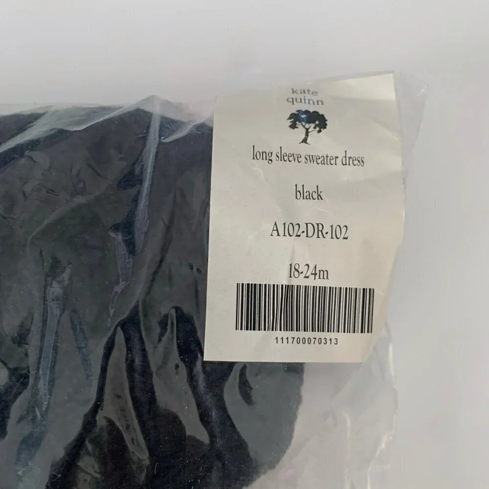 NWT Kate Quinn Organics Girl Sweater Dress 18-24 months